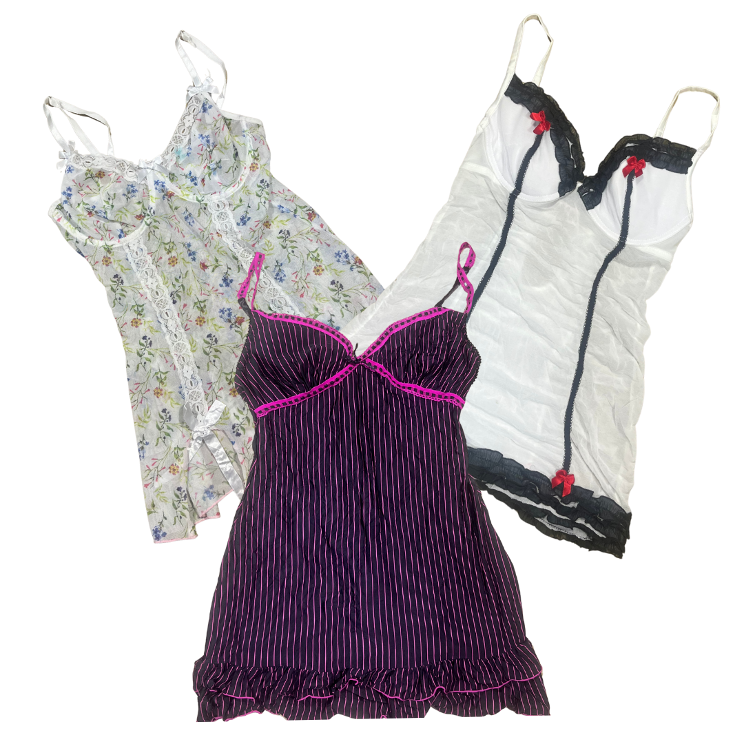 50x WOMEN'S CAMI & SLEEPWEAR TOPS MIX Vintage Wholesale Clothing
