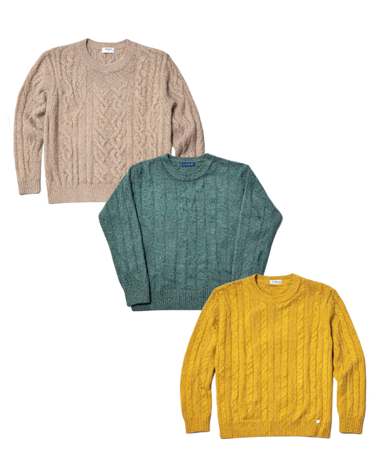 100x CABLE KNIT SWEATERS