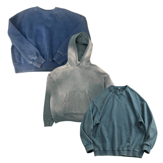 50x ACID WASH SWEATSHIRTS/HOODIES