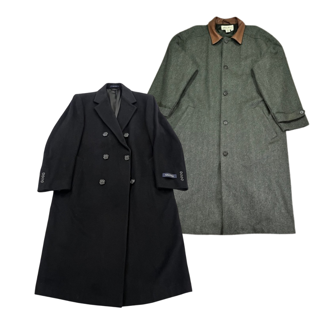 30x BRANDED WOOL TRENCH COATS
