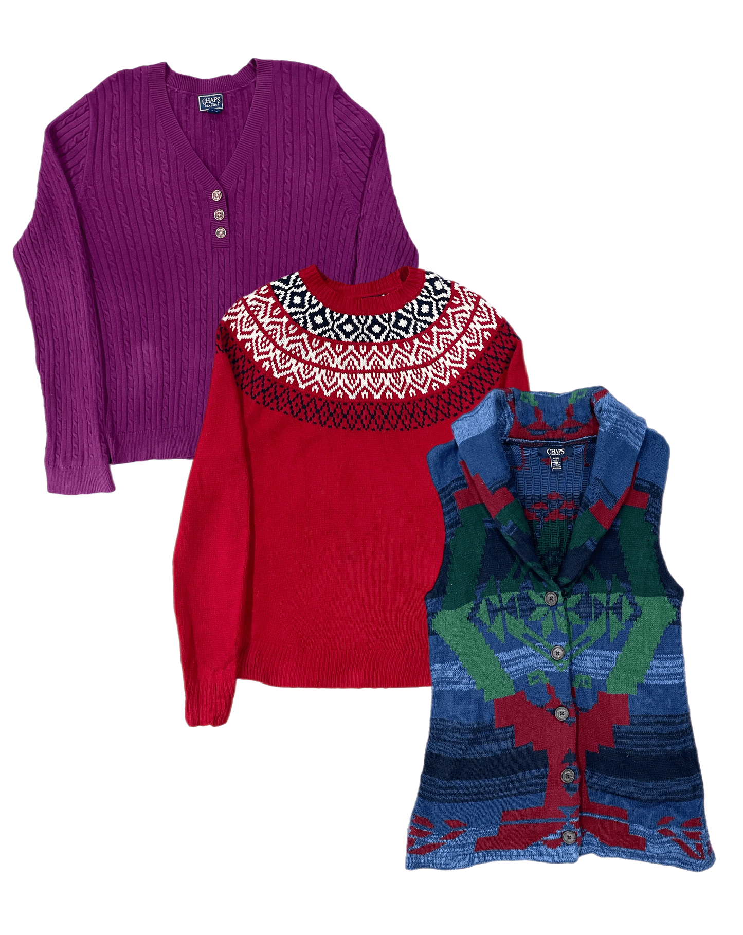 50x CHAPS WOMEN'S SWEATERS