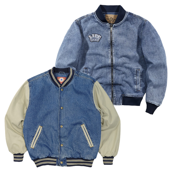 Denim Stadium Jackets | Vintage Wholesale Supply