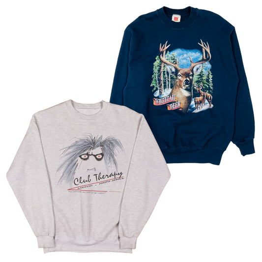 50x VINTAGE 80s 90s GRAPHIC SWEATSHIRTS