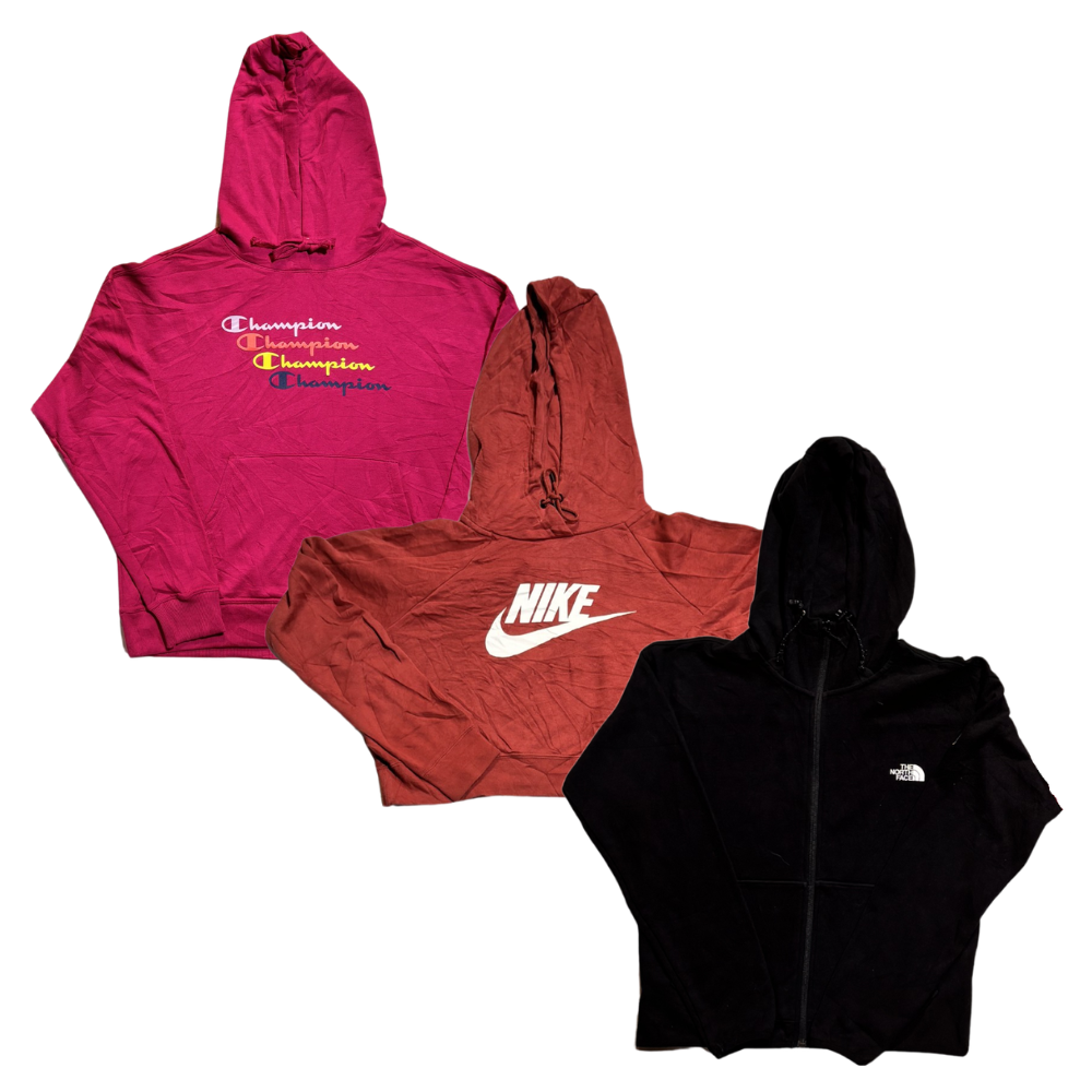 50x WOMEN'S CROP TOP BRANDED SWEATSHIRTS