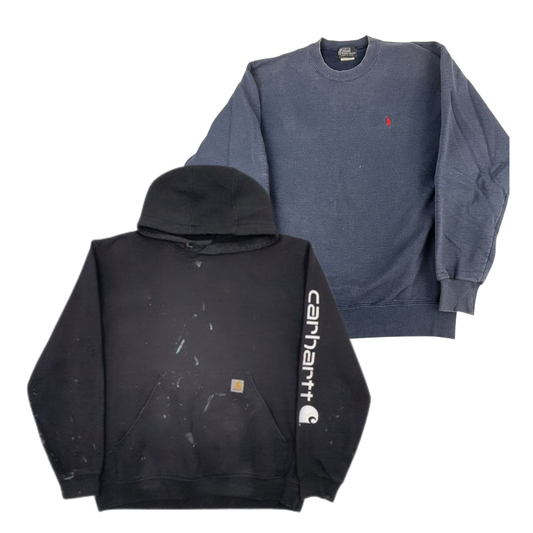 50x RALPH LAUREN CARHARTT BROKEN SWEATSHIRTS