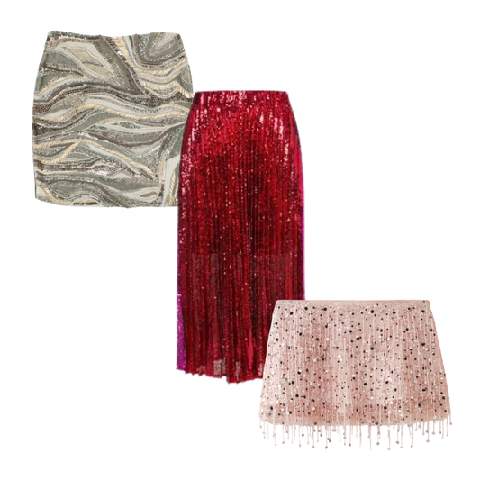 50x WOMEN'S SEQUIN SKIRTS