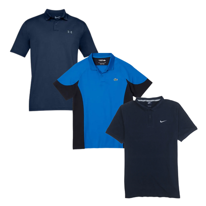 100x BRANDED SPORT POLO SHIRTS