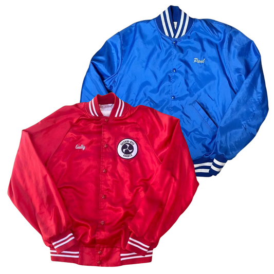 50x SATIN BASEBALL VARSITY JACKETS