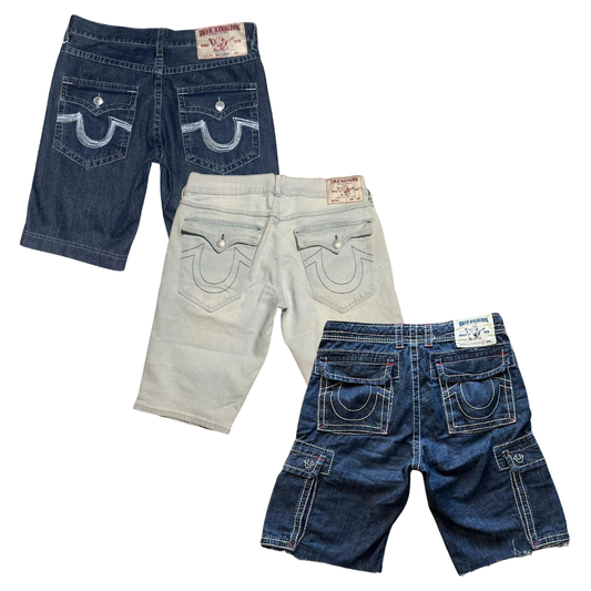 25x TRUE RELIGION SHORTS