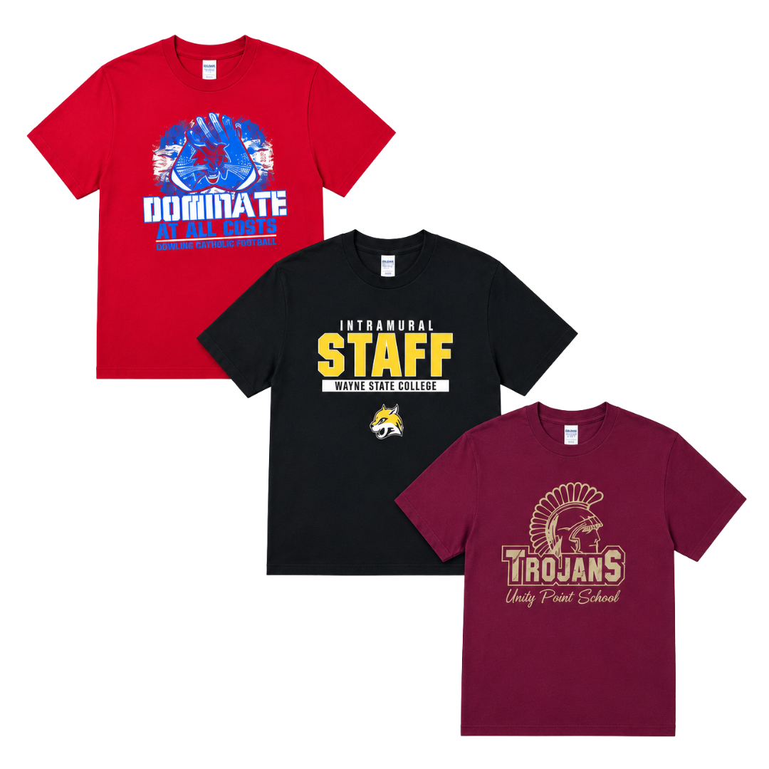 100x USA COLLEGE/UNIVERSITY T-SHIRTS