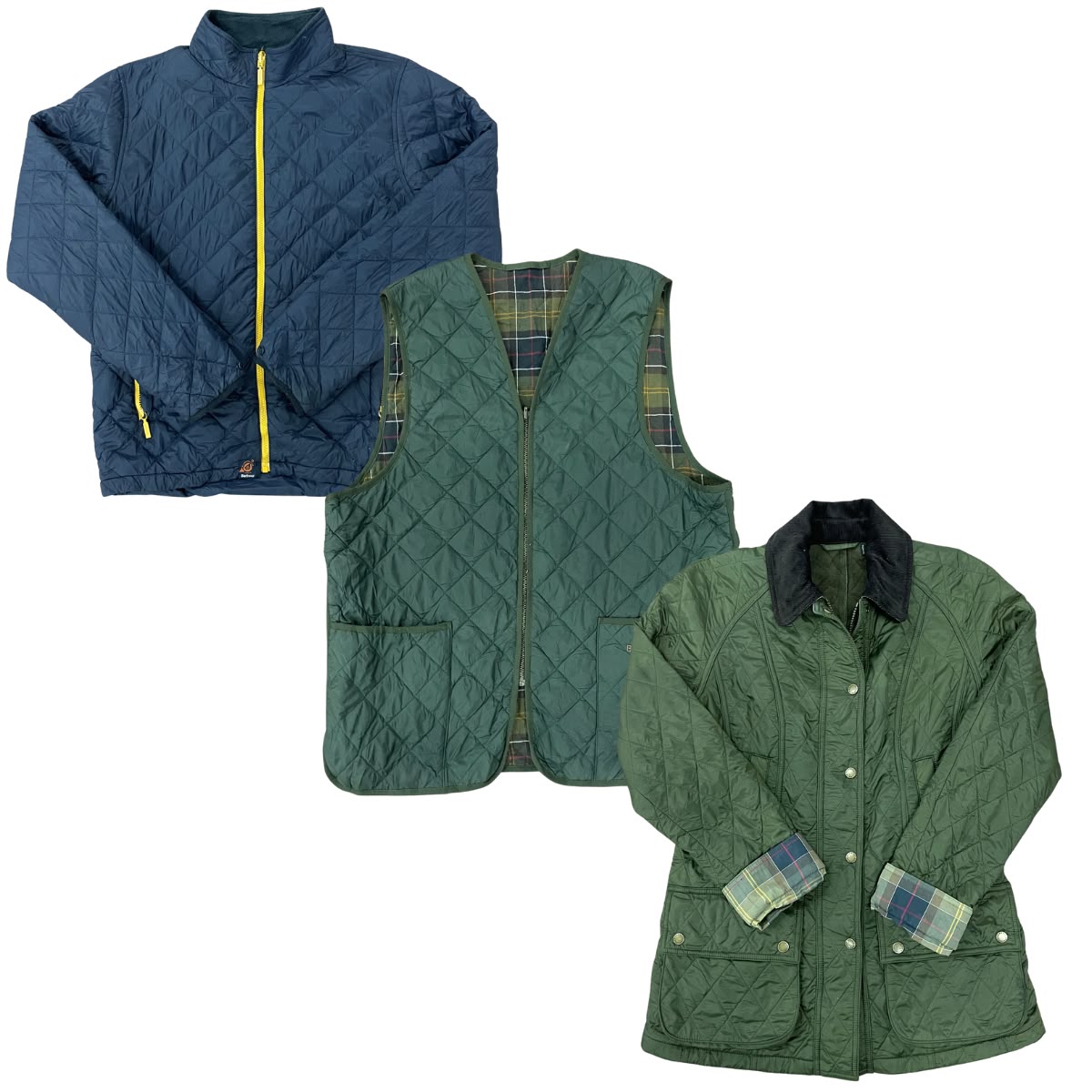 25x BARBOUR QUILTED JACKETS