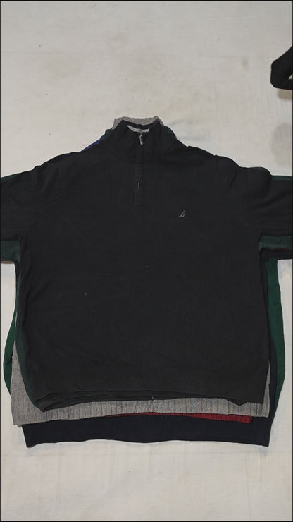 50x NAUTICA 1/4 ZIP KNITWEAR