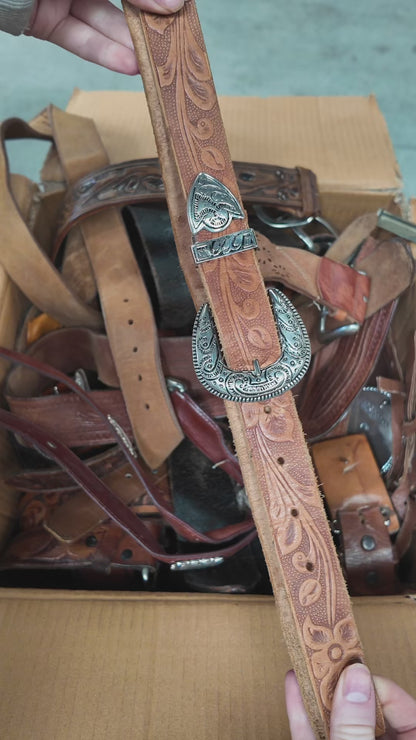 50x VINTAGE BELTS