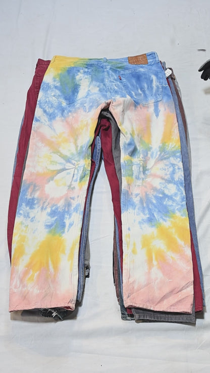 50x LEVI'S 501 COLOUR DENIM JEANS