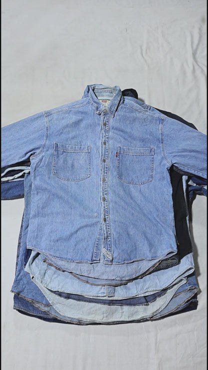 50x LEVI'S LEE WRANGLER DENIM SHIRTS