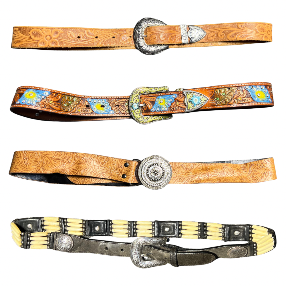 50x VINTAGE BELTS