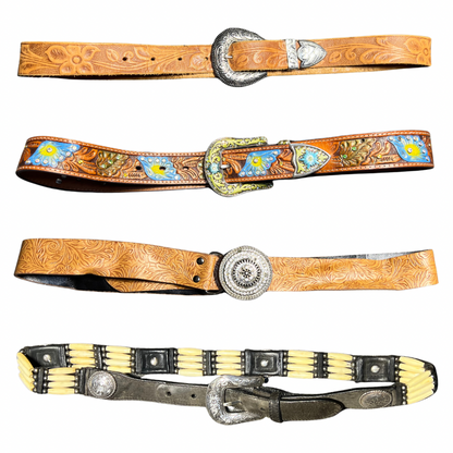 50x VINTAGE BELTS