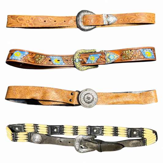 50x VINTAGE BELTS