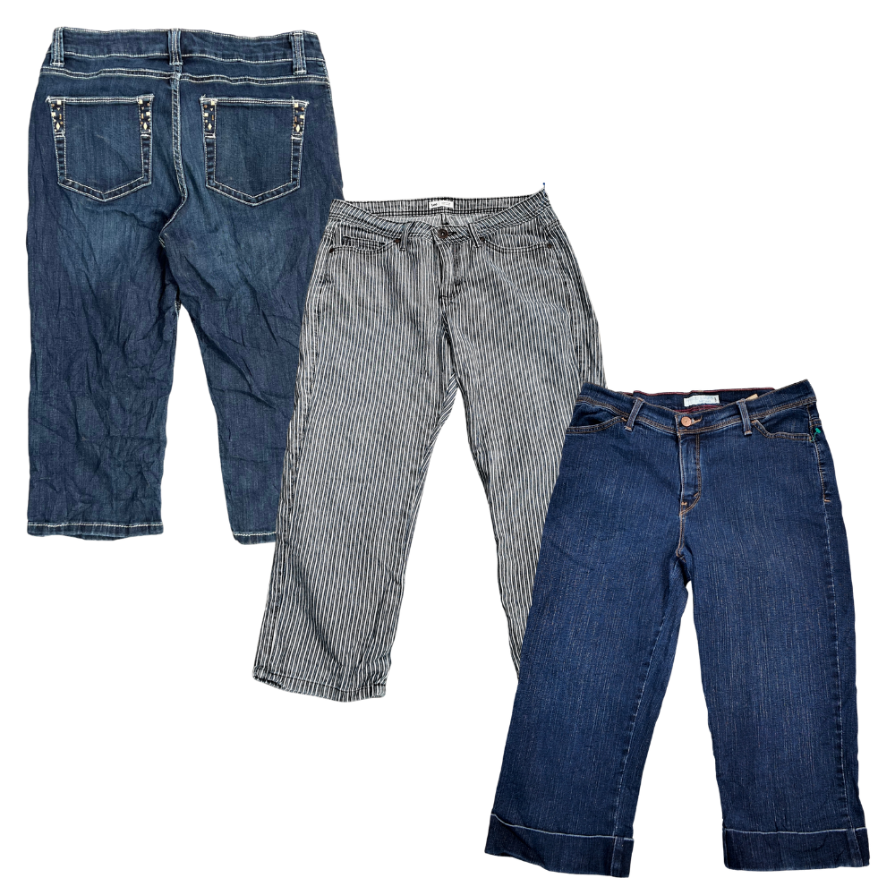 50x LEVI'S LEE WRANGLER CAPRI JEANS