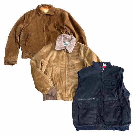 25x UNBRANDED CORDUROY JACKETS