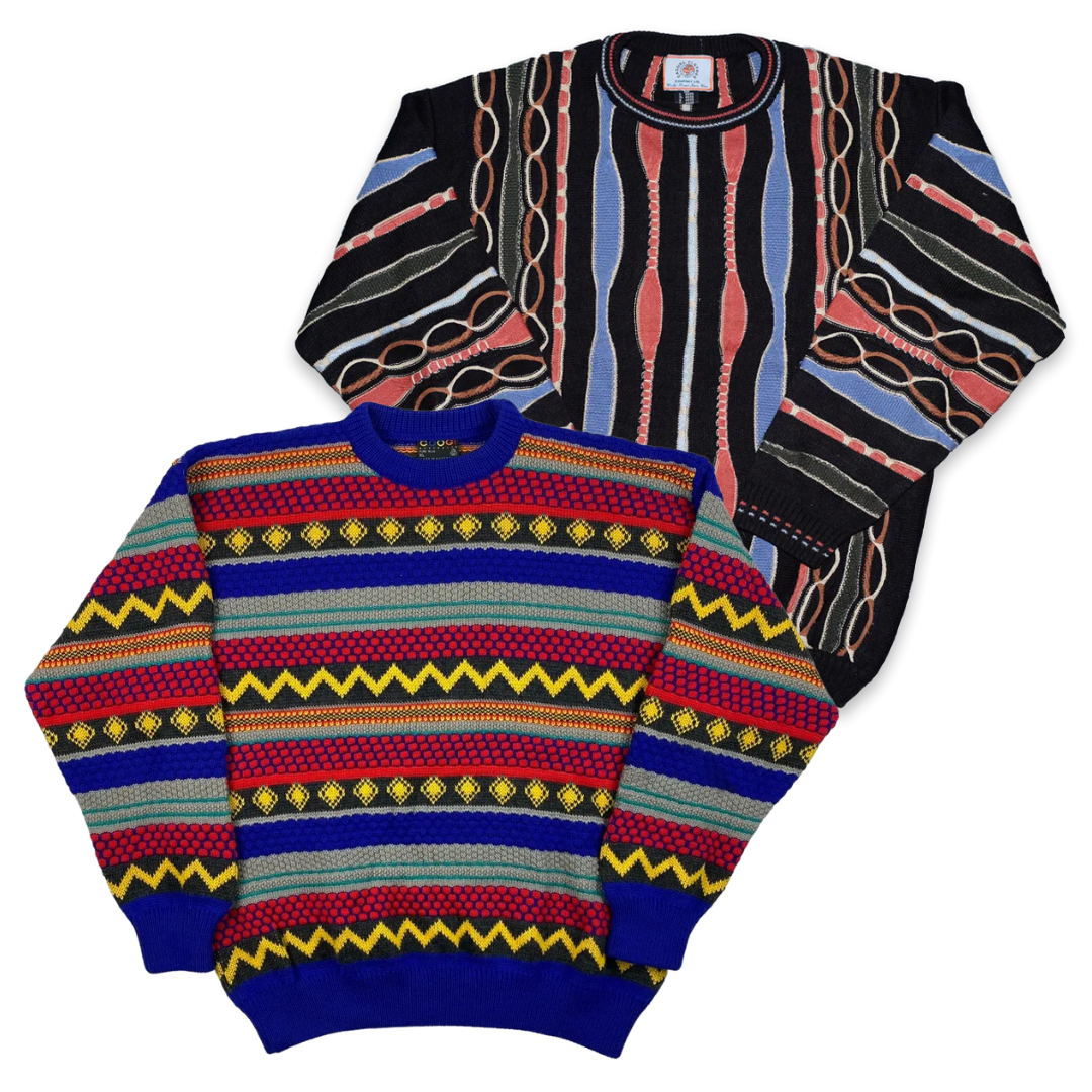 25x pletené oblečení COOGI STYLE