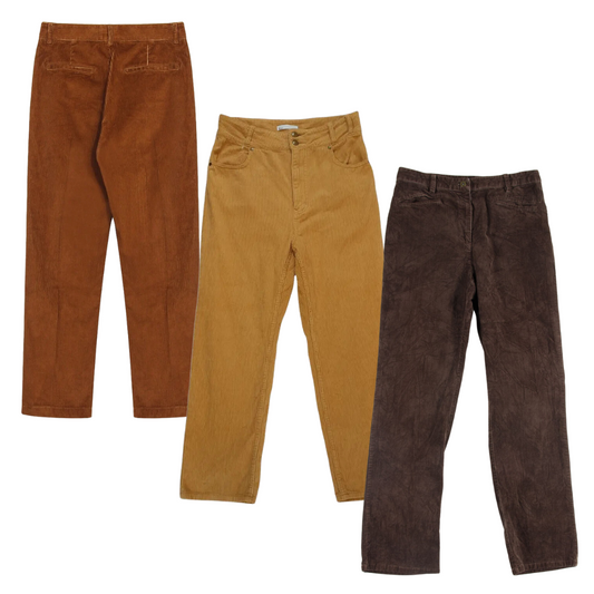 50x neznačkové kalhoty CORDUROY TROUSERS