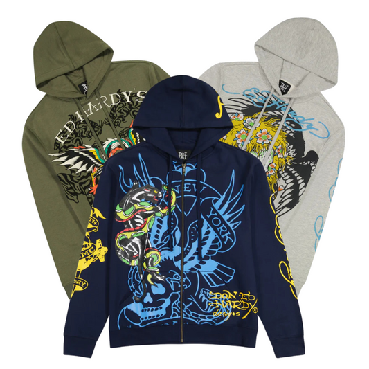 25x ED HARDY HOODIES TIL MÆND [NY MED TAGS]