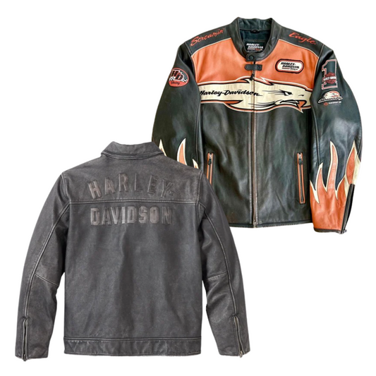 15x HARLEY DAVIDSON LEATHER JACKETS