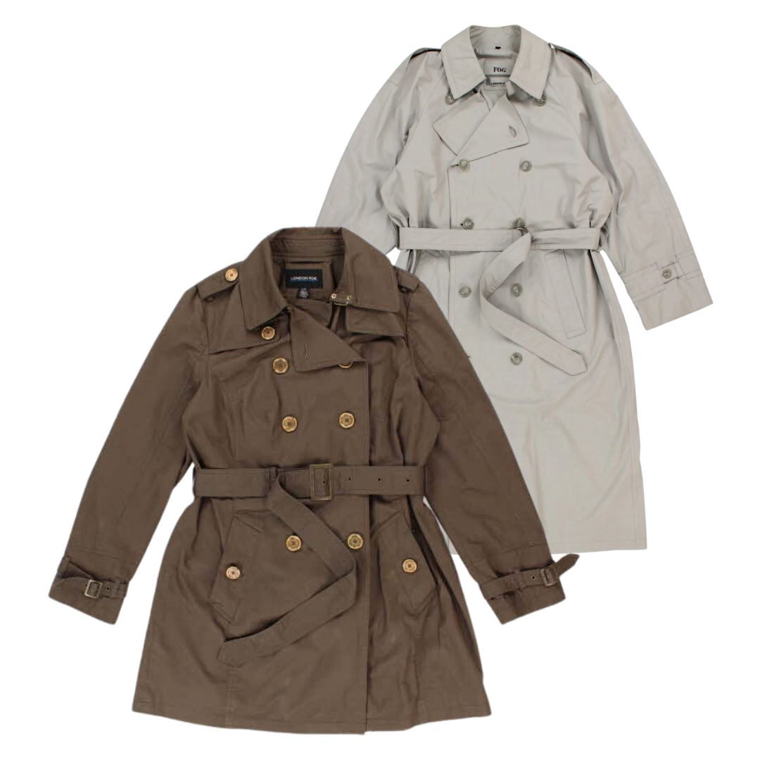 25x LONDON FOG TRENCH FRAKKER
