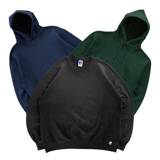 50x RUSSELL BLANK HOODIES/SWEATSHIRTS