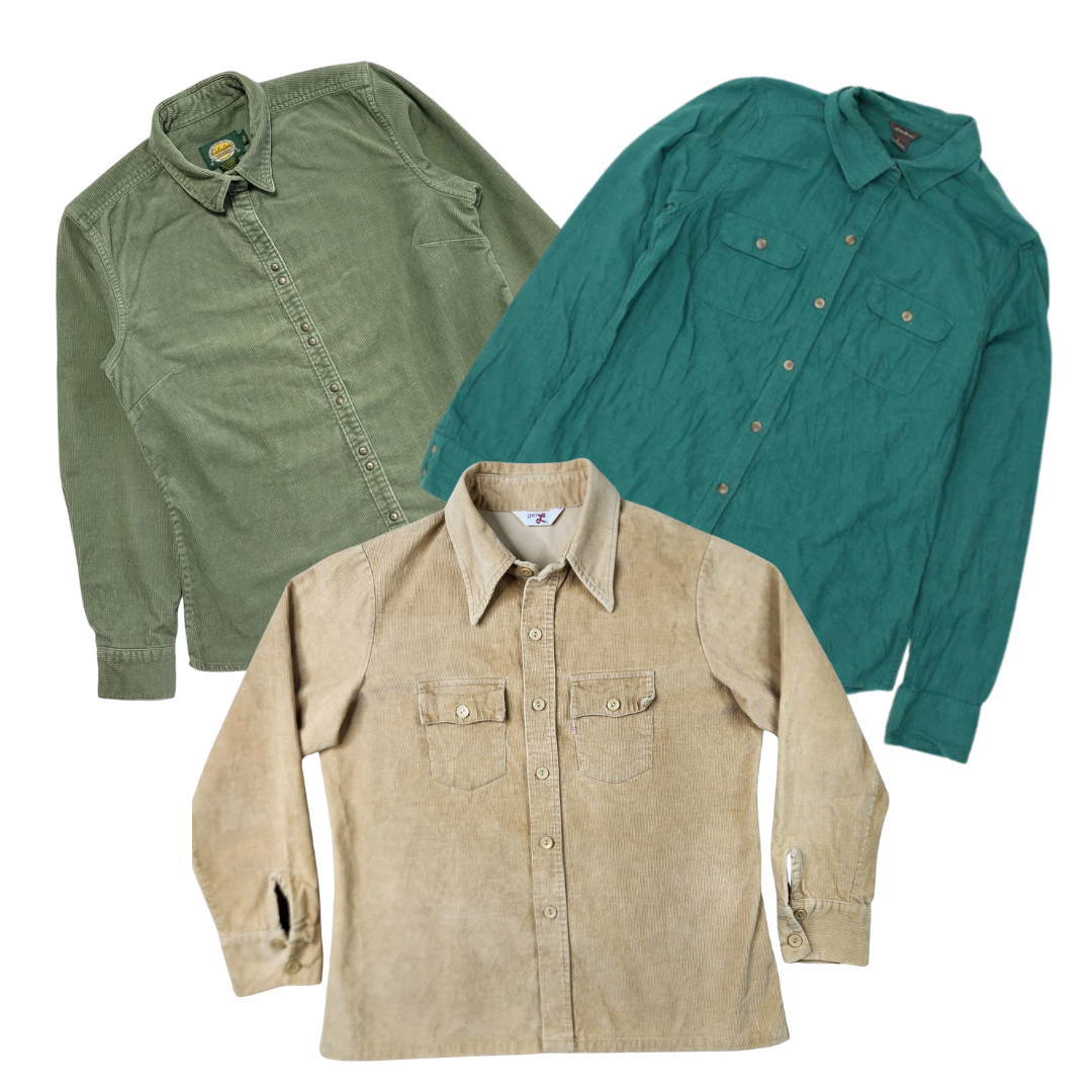 50x WOMEN'S BRANDED CORDUROY BLOUSES