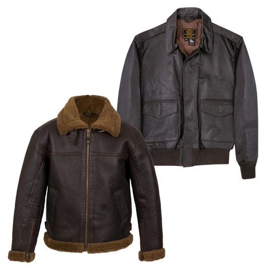 15x ECHTE LEATHER FLYING JACKETS