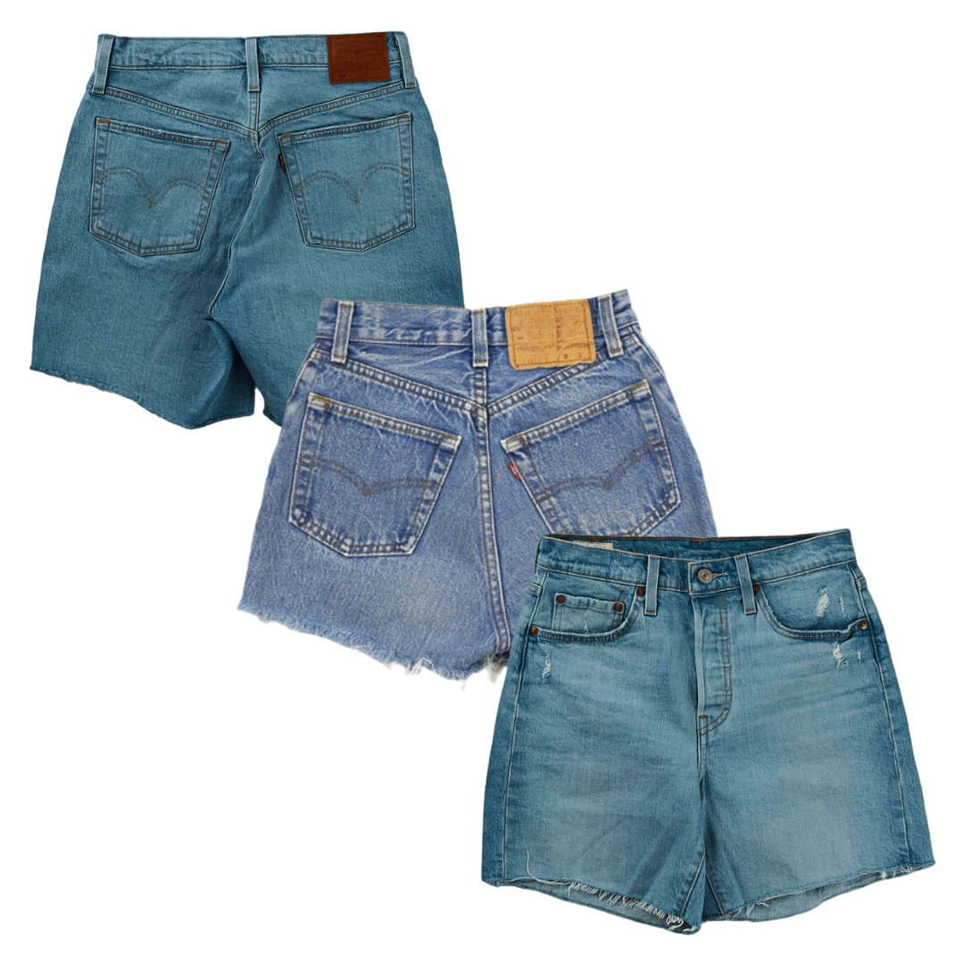 50x LEVI'S WOMEN'S DENIM SHORTS