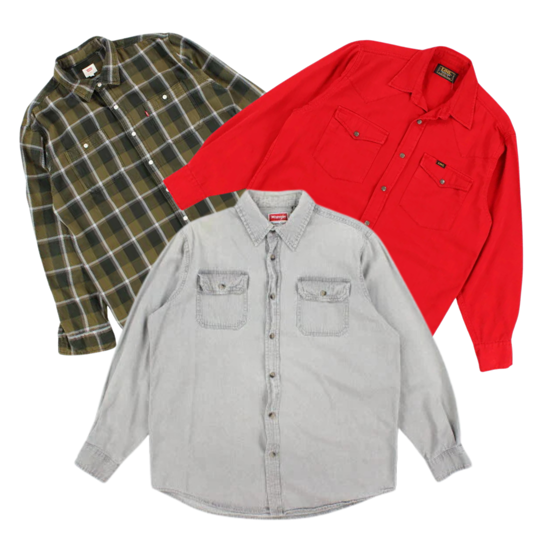 50x LEVI'S LEE WRANGLER SHIRTS