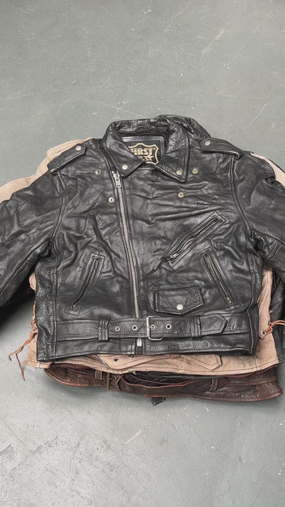 25x ECHTE LEATHER BIKER JACKETS