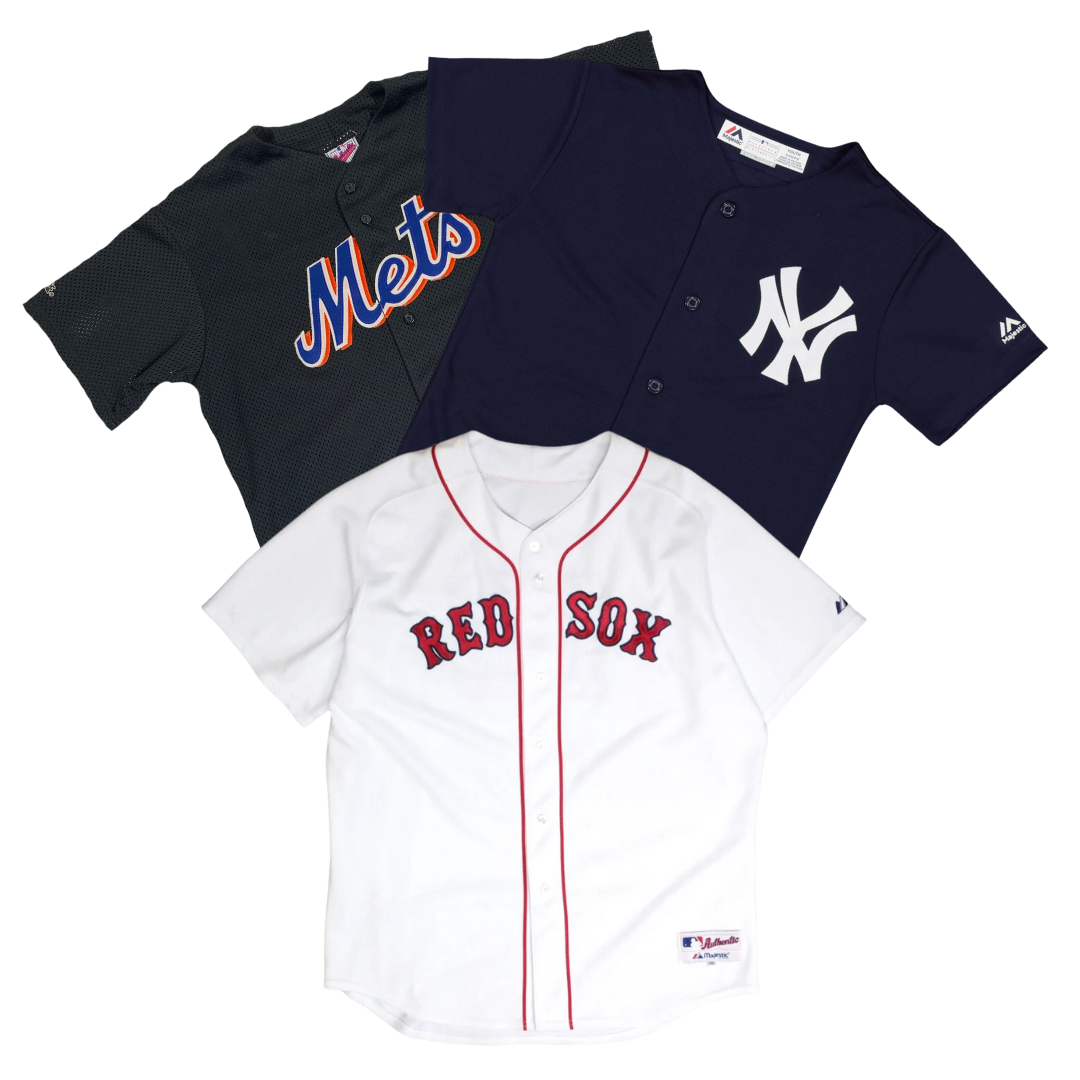 50x JERSEYS MAJESTIC BASEBALL