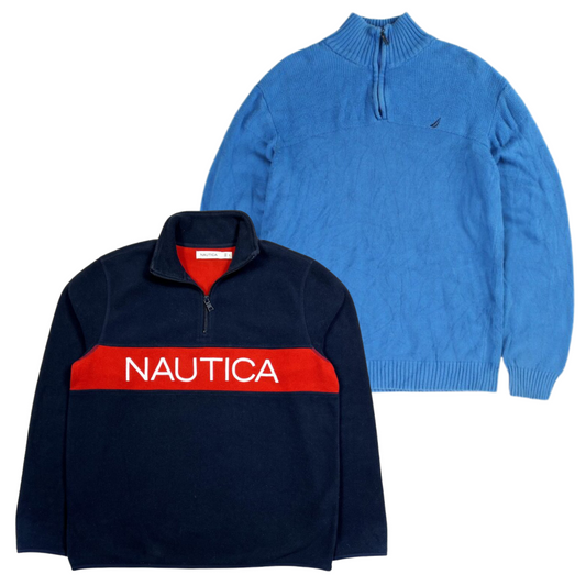 50x NAUTICA 1/4 ZIP-neuleet