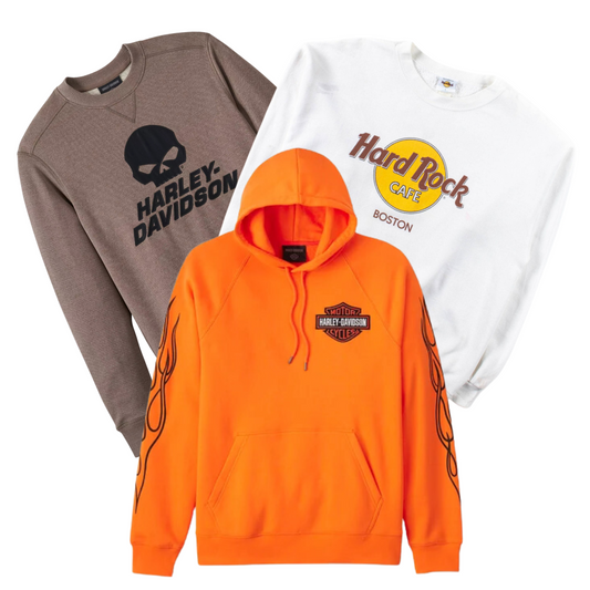 50x SWEATSHIRTS HARLEY DAVIDSON/HARD ROCK CAFE