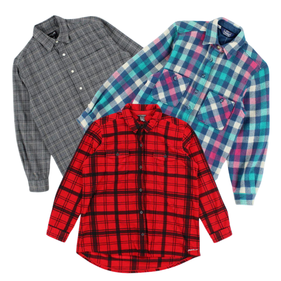 50x chemises en flanelle pour femmes