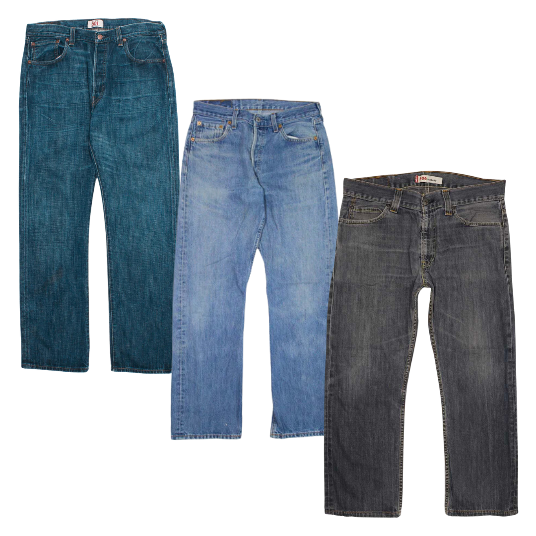 50x JEANS DI DENIM OVERSIZE LEVI'S