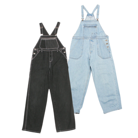 25x DUNGAREES DI DENIM NON MARCATO