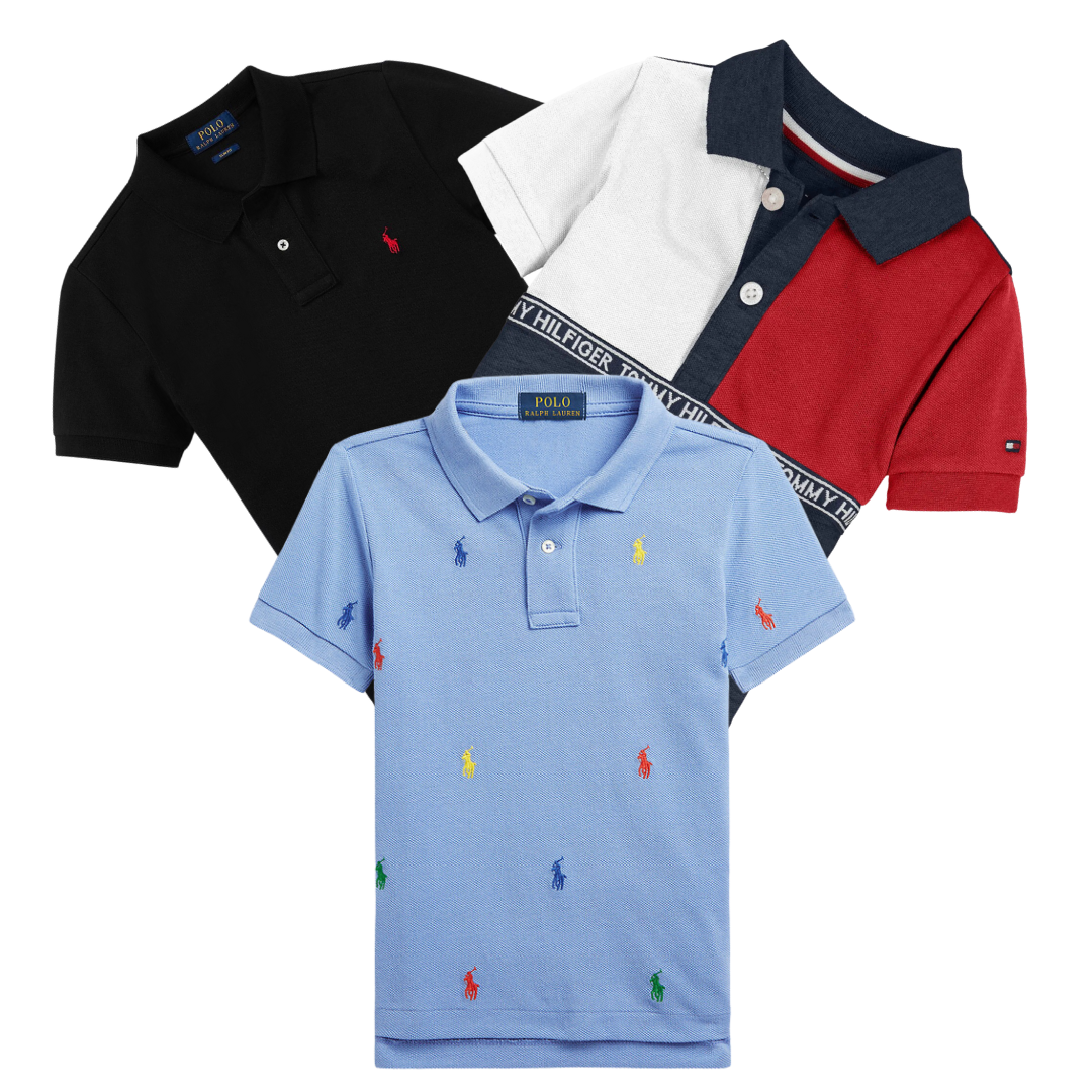 50x KIDS RALPH LAUREN TOMMY HILFIGER POLO SHIRTS