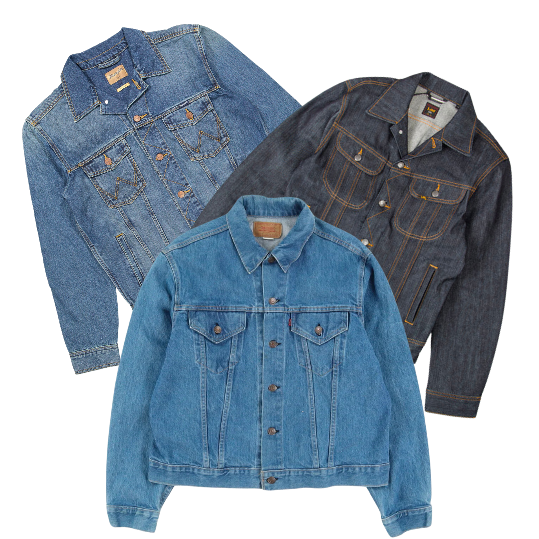 25x LEVI'S LEE WRANGLER DENIM JACKETS