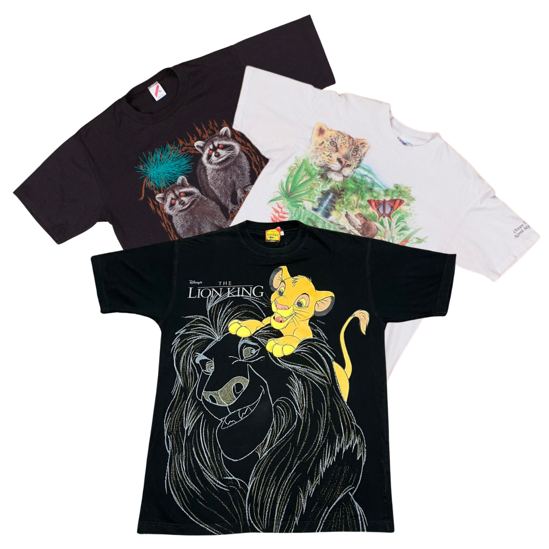 50x ANIMAL T-SHIRTS