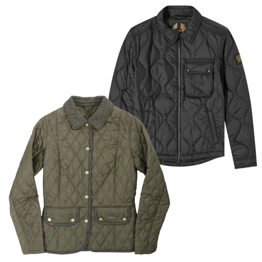 50x BARBOUR/BELSTAFF JACKETS QUILTED