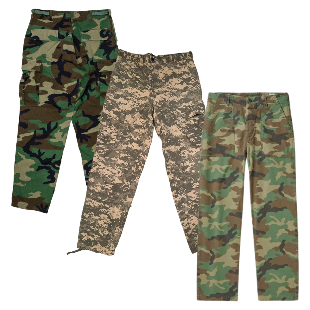 50x ARMY CAMOUFLAGE-BROSCHER