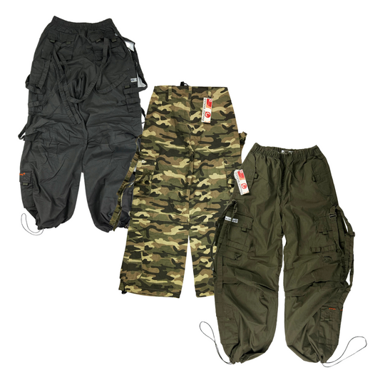 25x CRIMINAL DAMAGE CARGO TROUSERS [NY MED TAGGAR]